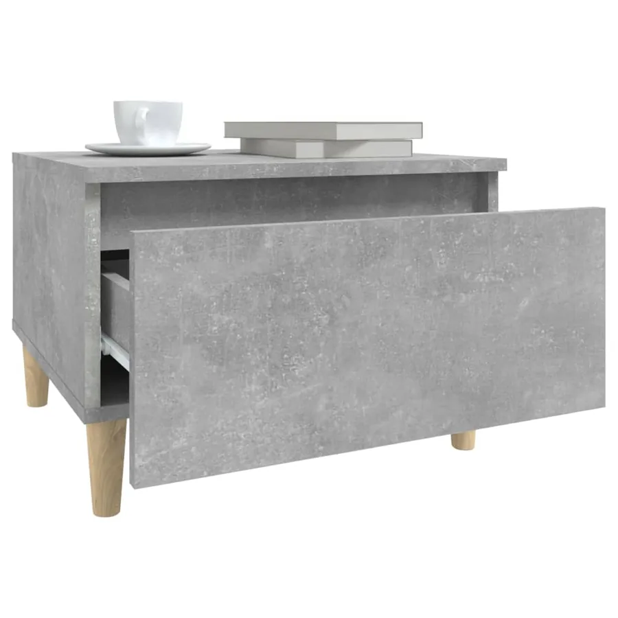 Tables d'appoint 2 pcs Gris béton 50x46x35 cm Bois d'ingénierie - 6