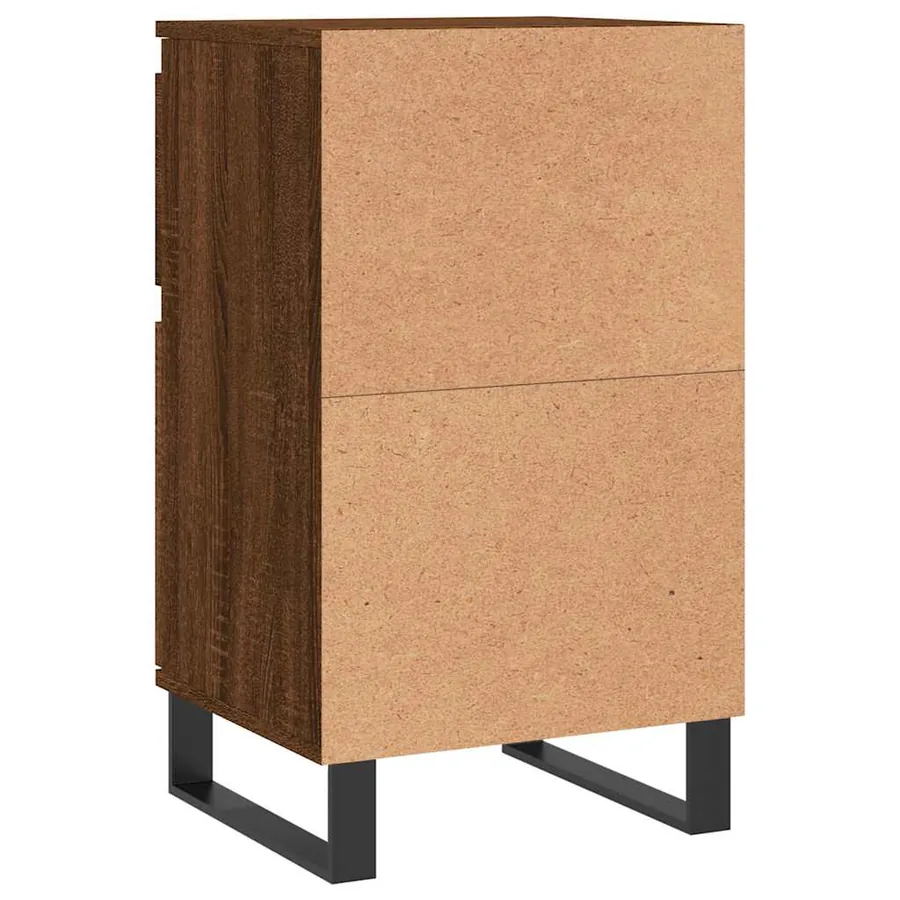 Buffets 2 pcs chêne marron 40x35x70 cm bois d'ingénierie - 8