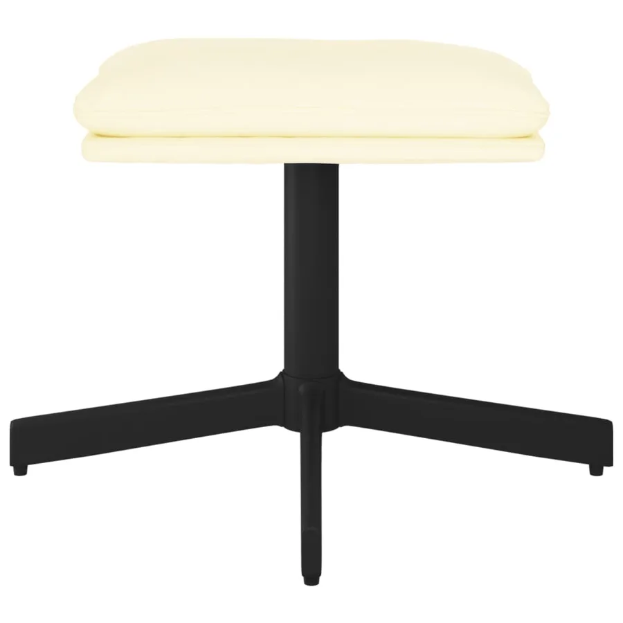 Repose-pied Crème 60x60x36 cm Similicuir - 3