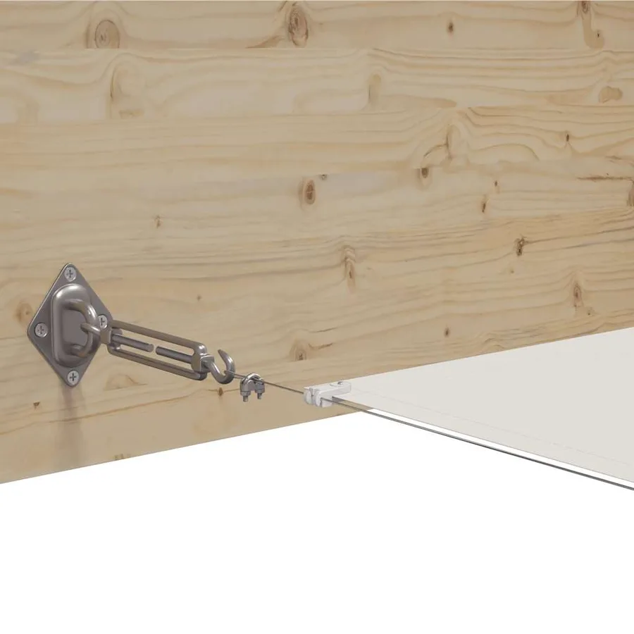 Auvent vertical Blanc 140x600 cm Tissu oxford - 4
