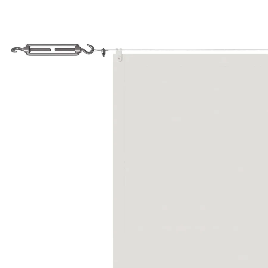 Auvent vertical Blanc 140x600 cm Tissu oxford - 5