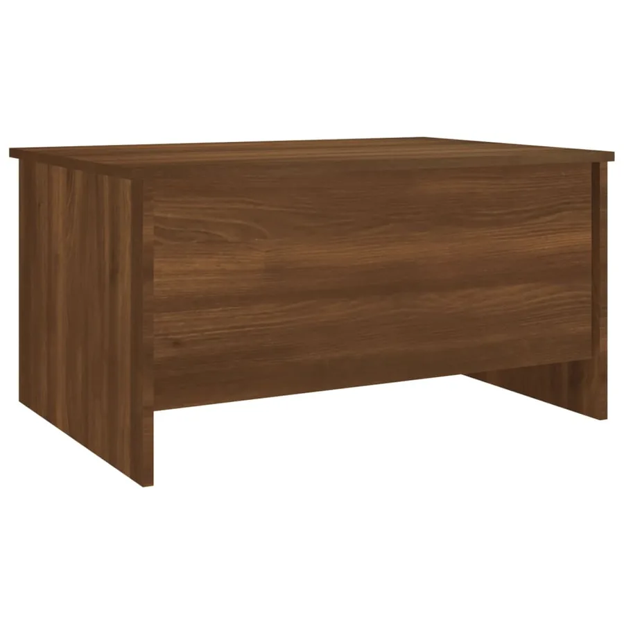 Table basse Chêne marron 80x55,5x41,5 cm Bois d'ingénierie - 3
