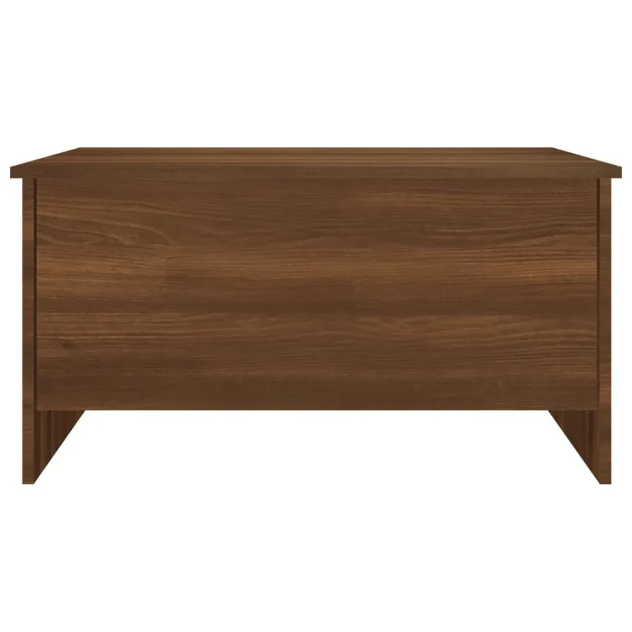 Table basse Chêne marron 80x55,5x41,5 cm Bois d'ingénierie - 4