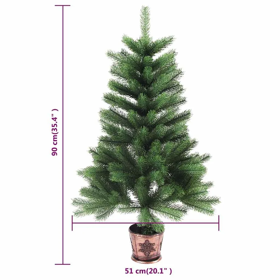 Arbre de Noël artificiel pré-éclairé et boules 90 cm vert - 12