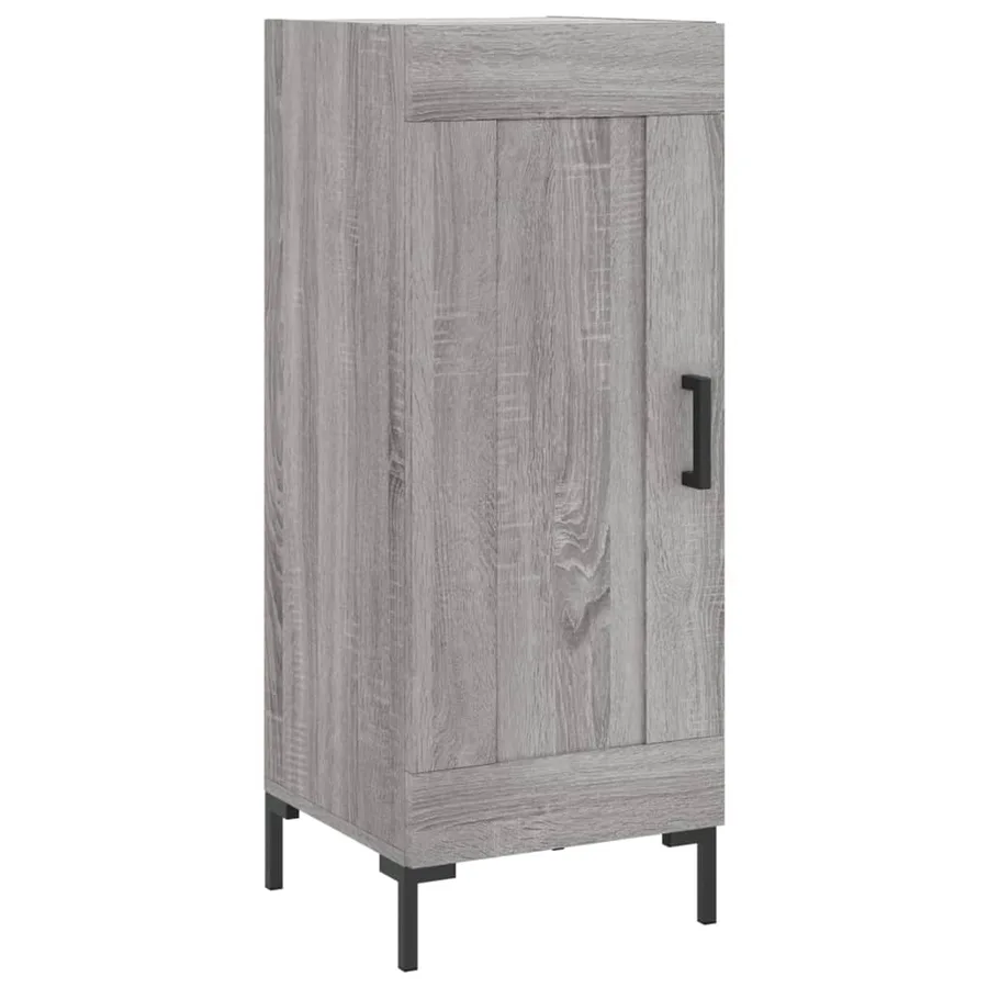 Buffet Sonoma gris 34,5x34x90 cm Bois d'ingénierie - 2