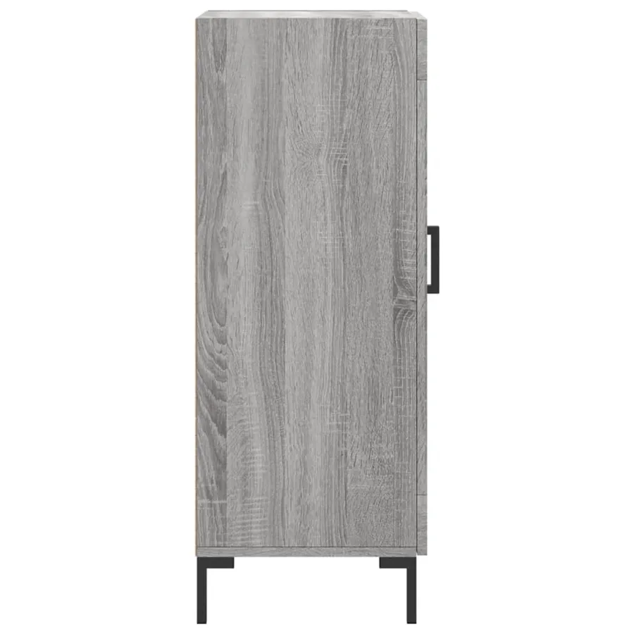 Buffet Sonoma gris 34,5x34x90 cm Bois d'ingénierie - 7