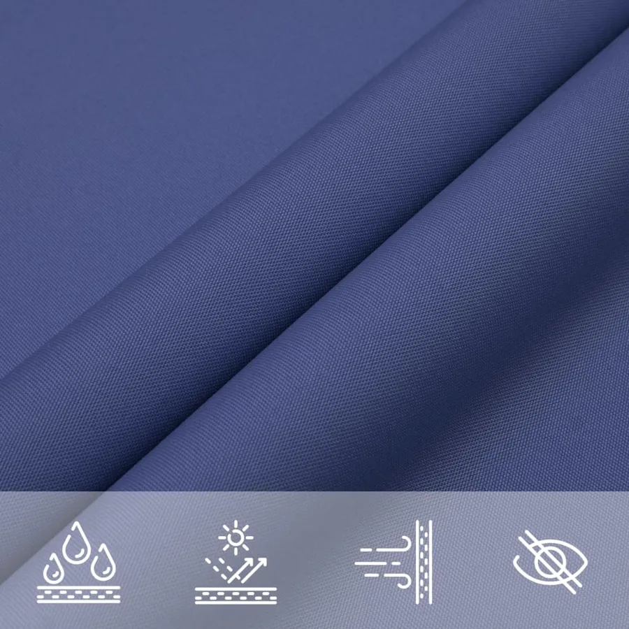 Voile de parasol Tissu Oxford triangulaire 4,5x4,5x4,5 m Bleu - 8