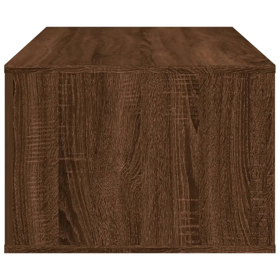 Table basse Chêne marron 100x50,5x35 cm Bois d'ingénierie - 8