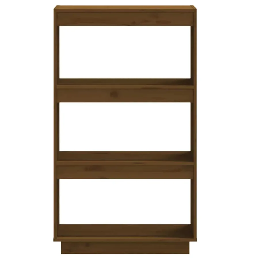 Bibliothèque/Séparateur de pièce Marron miel 60x35x103 cm Pin - 5