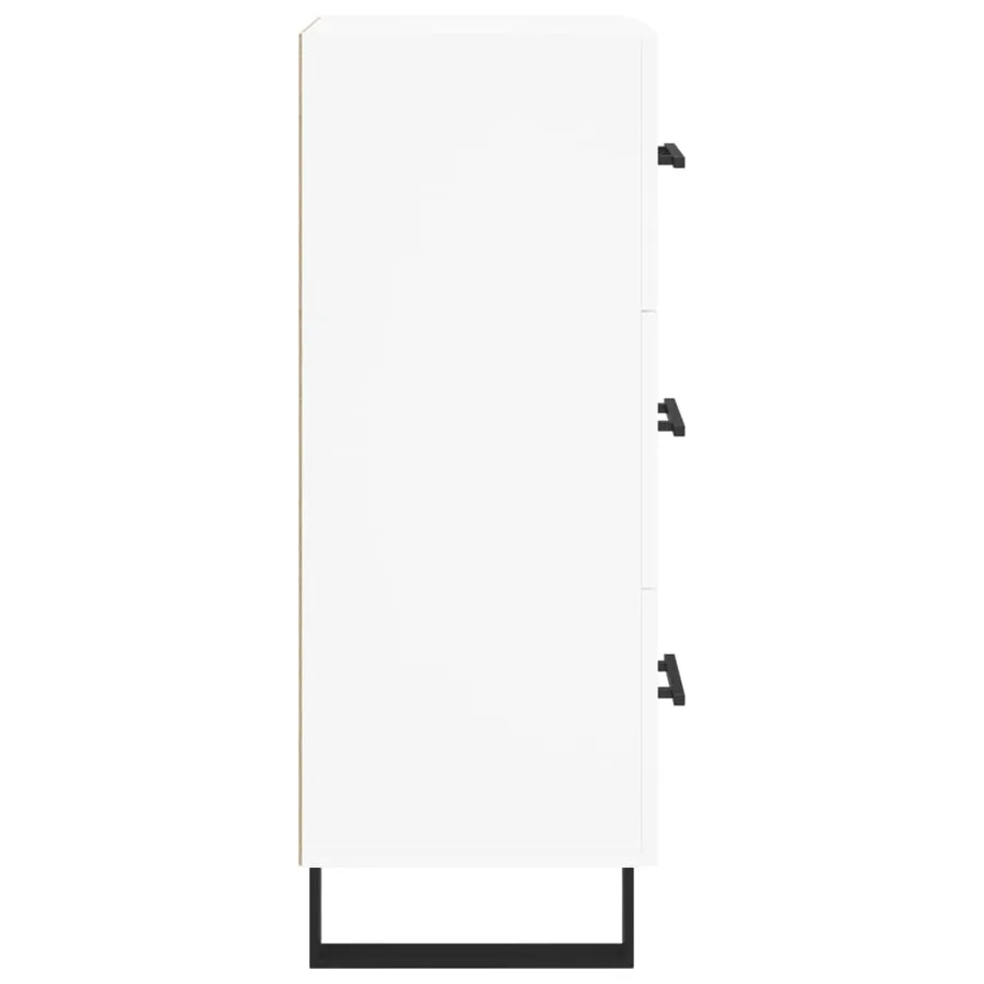 Buffet blanc 34,5x34x90 cm bois d'ingénierie - 7