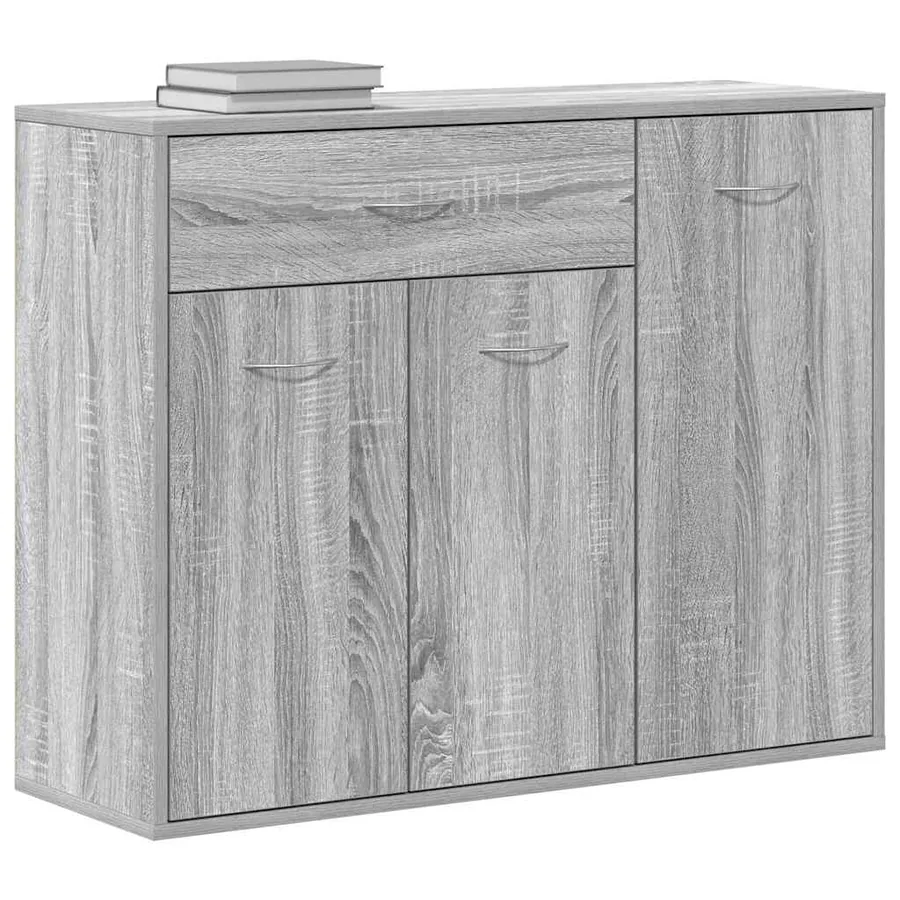 Buffet Sonoma gris 88x30x70 cm Bois d'ingénierie - 4
