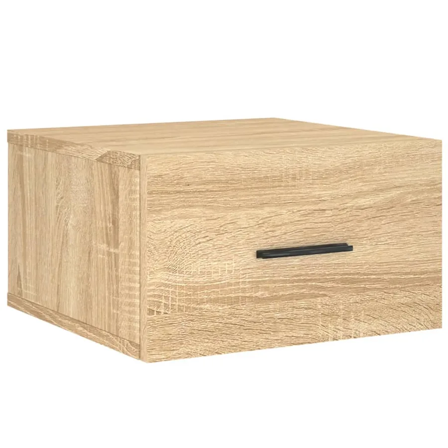 Table de chevet murale chêne sonoma 35x35x20 cm - 2