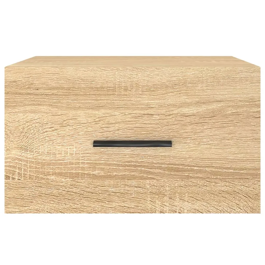 Table de chevet murale chêne sonoma 35x35x20 cm - 5