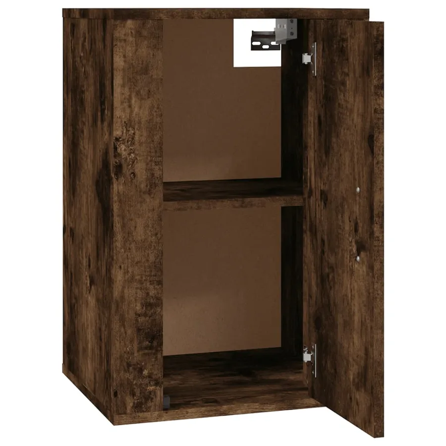 Meuble TV mural Chêne fumé 40x34,5x60 cm - 5