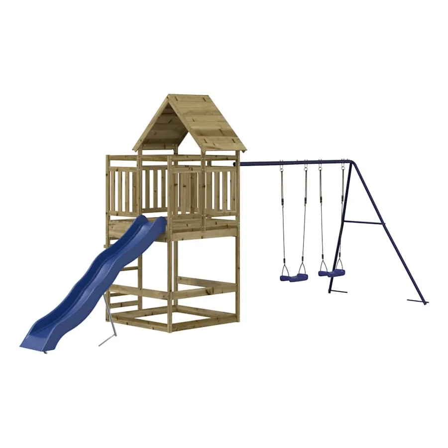 Aire de jeux d'extérieur bois de pin imprégné - 2