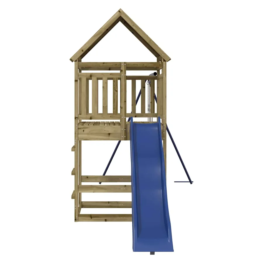 Aire de jeux d'extérieur bois de pin imprégné - 3