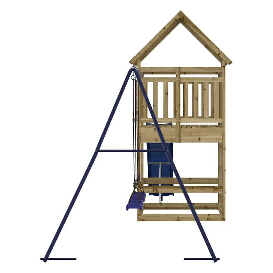 Aire de jeux d'extérieur bois de pin imprégné - 7
