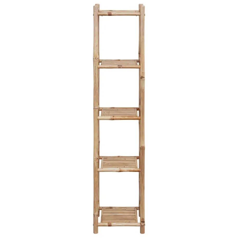 Étagère à 5 niveaux carré bambou - 4