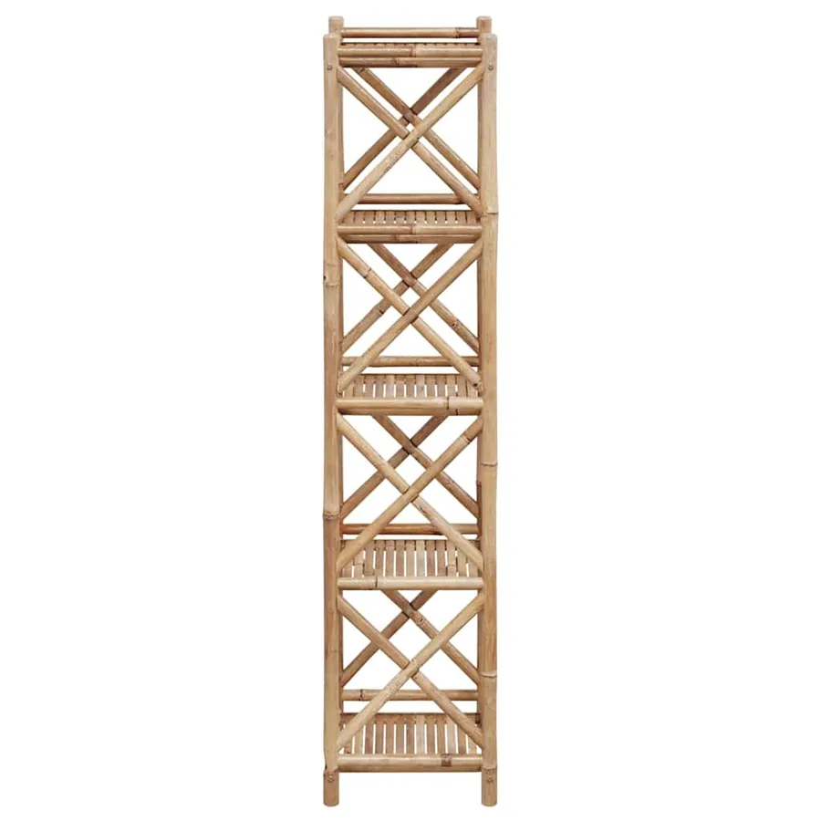 Étagère à 5 niveaux carré bambou - 5
