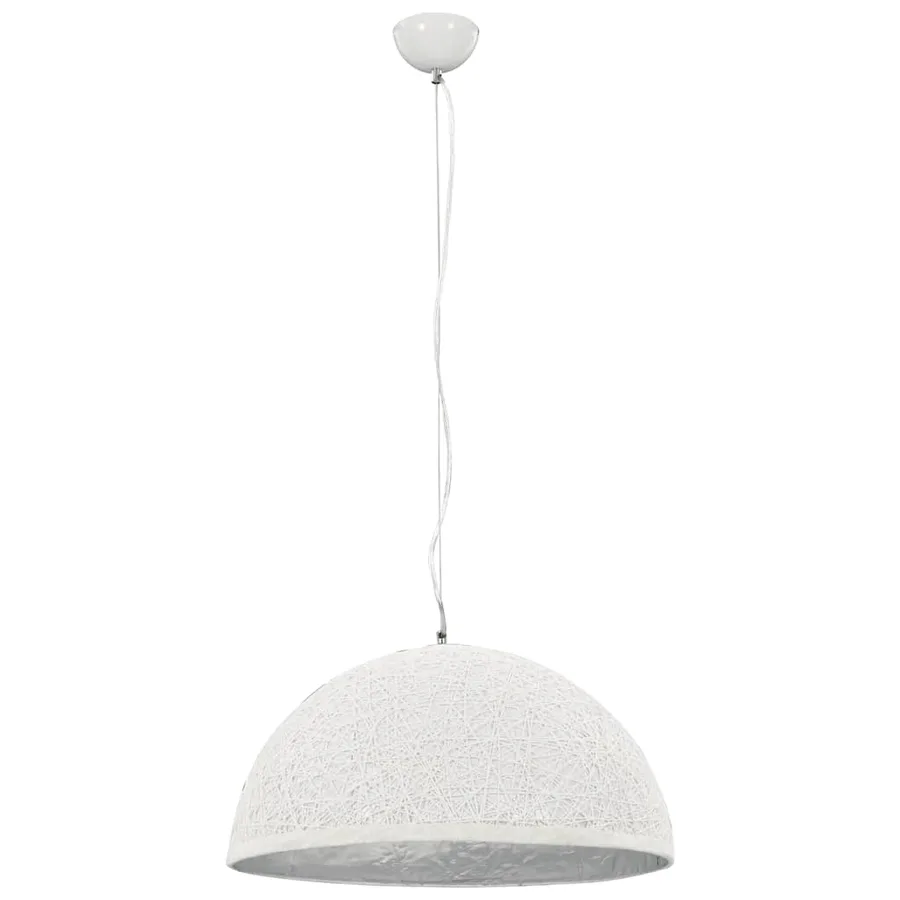 Lampe suspendue Blanc et argenté Ø50 cm E27 - 3