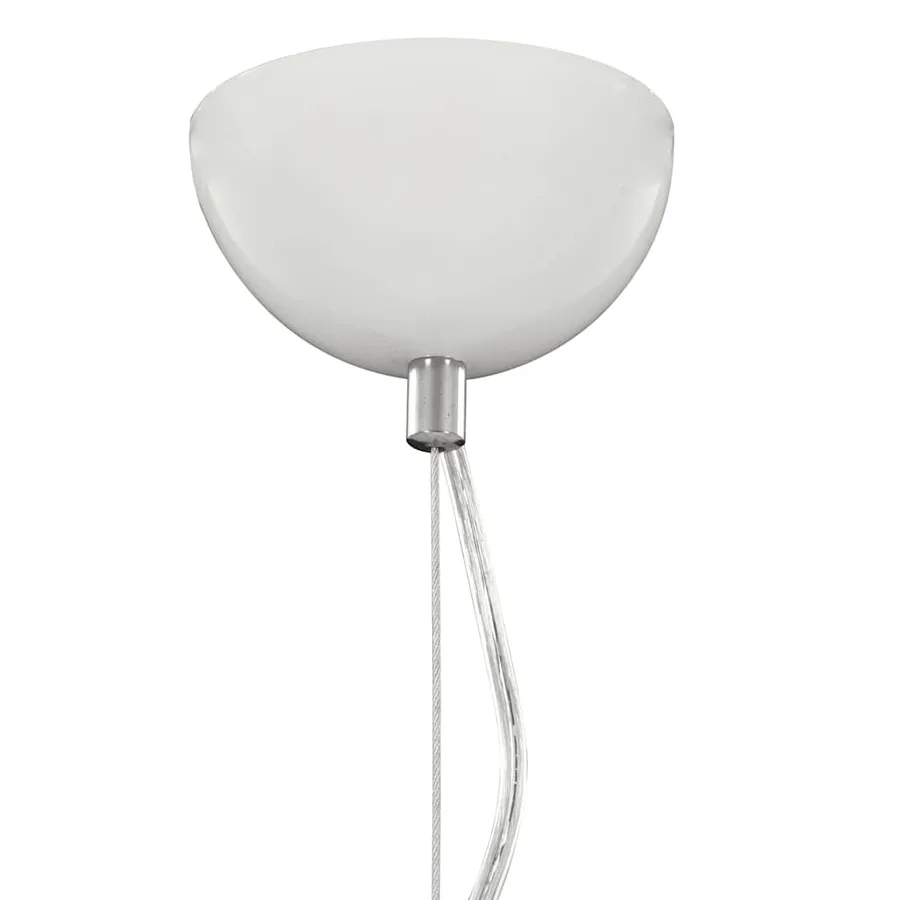 Lampe suspendue Blanc et argenté Ø50 cm E27 - 6