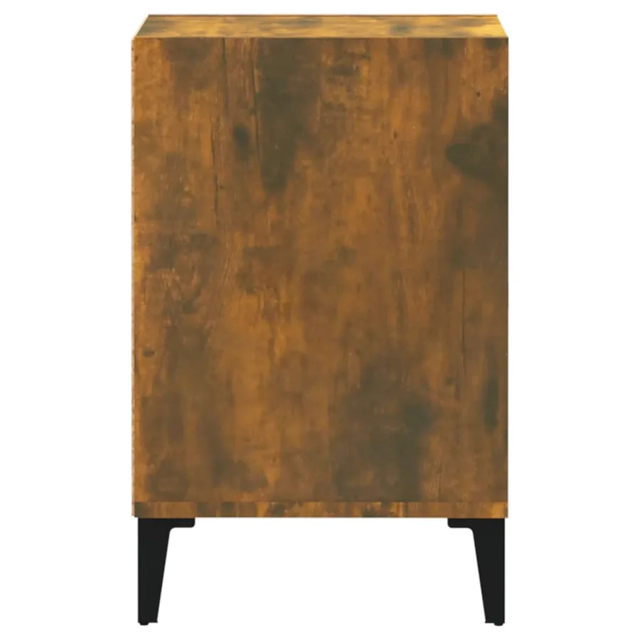 Meuble TV Chêne fumé 100x35x55 cm Bois d'ingénierie - 7