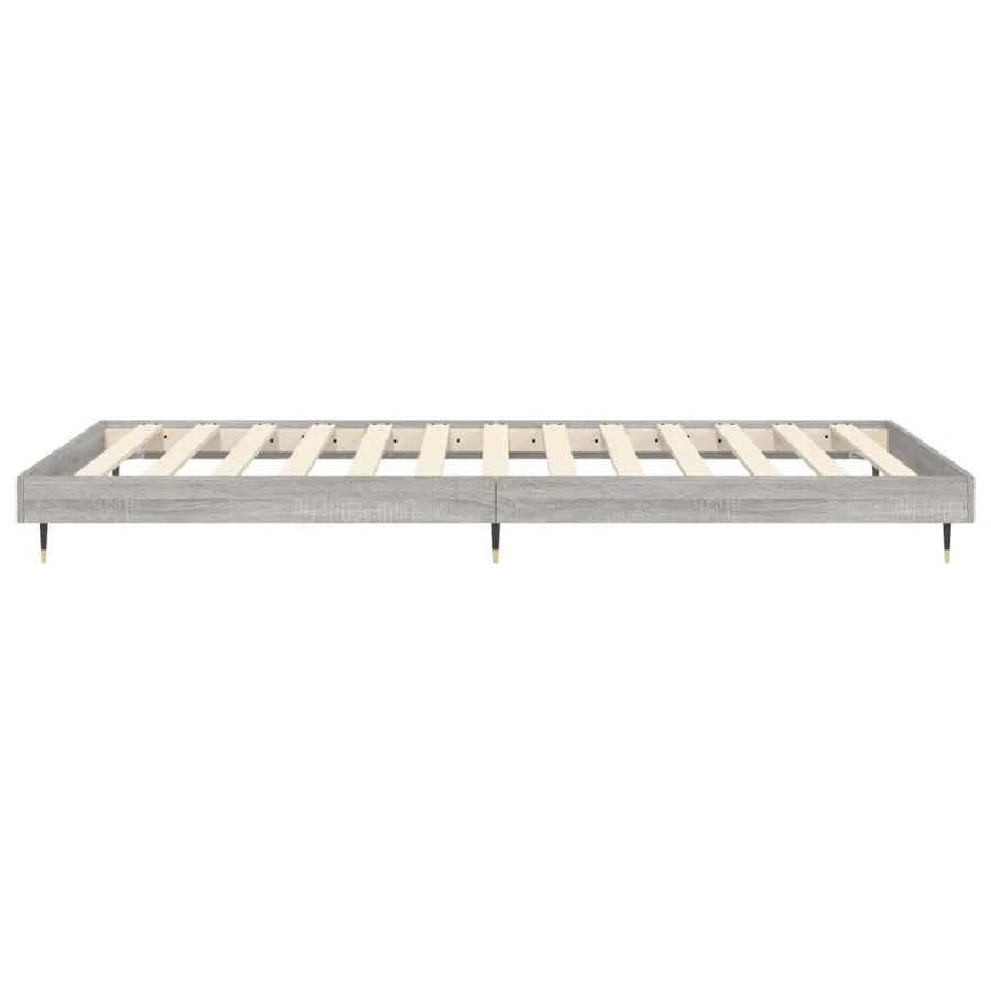 Cadre de lit sans matelas sonoma gris 90x200 cm - 7