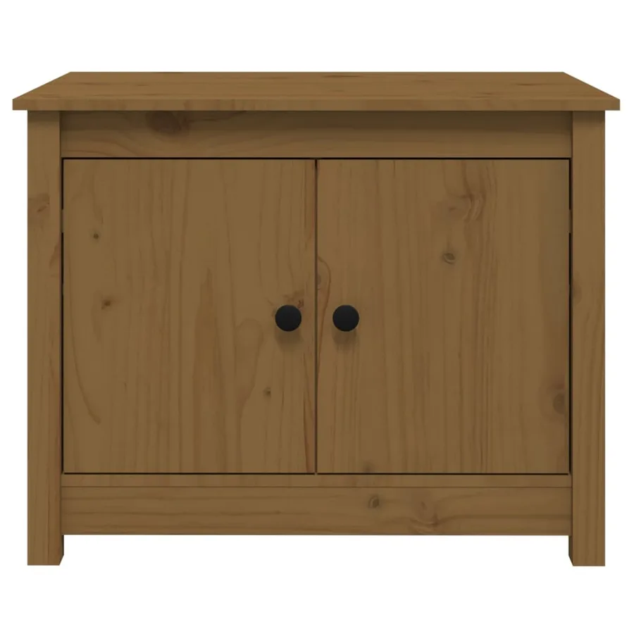 Table basse Marron miel 71x49x55 cm Bois massif de pin - 6