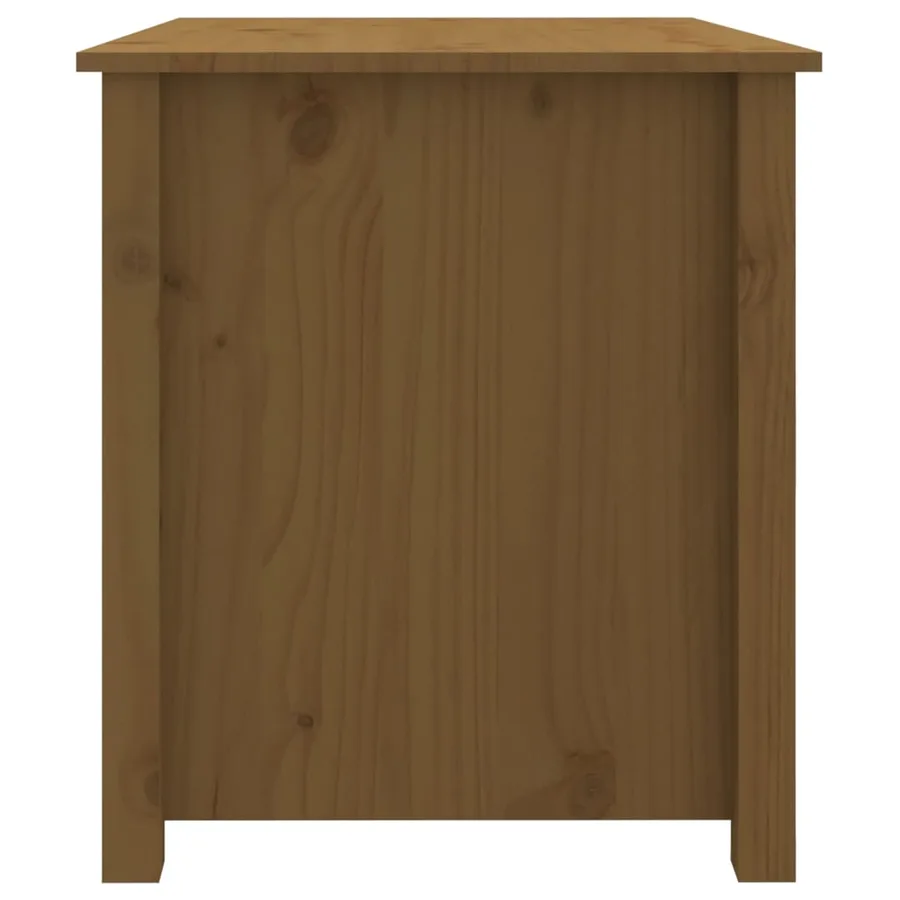 Table basse Marron miel 71x49x55 cm Bois massif de pin - 8