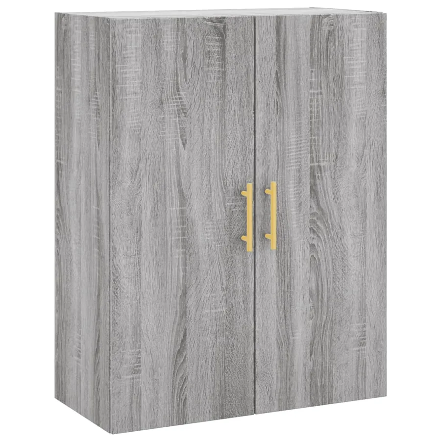 Buffet haut Sonoma gris 69,5x34x180 cm Bois d'ingénierie - 5