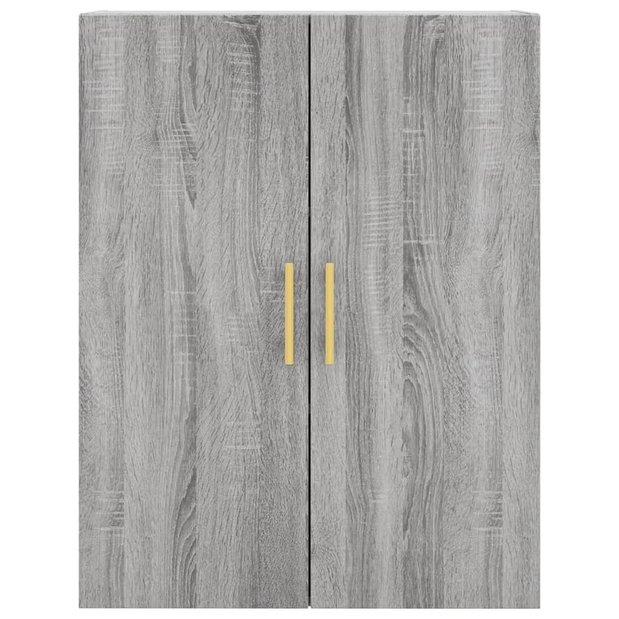 Buffet haut Sonoma gris 69,5x34x180 cm Bois d'ingénierie - 6