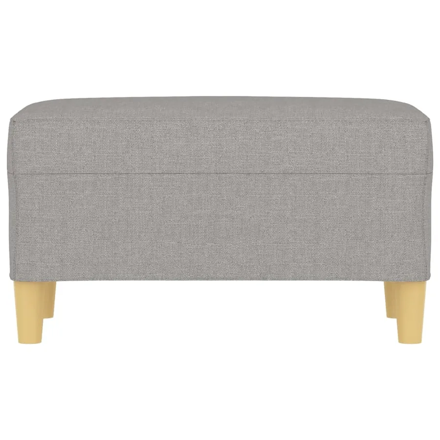 Banc Gris clair 70x35x41 cm Tissu - 3