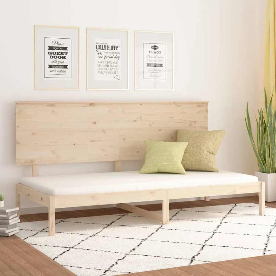 Lit de jour sans matelas 90x200 cm bois de pin massif