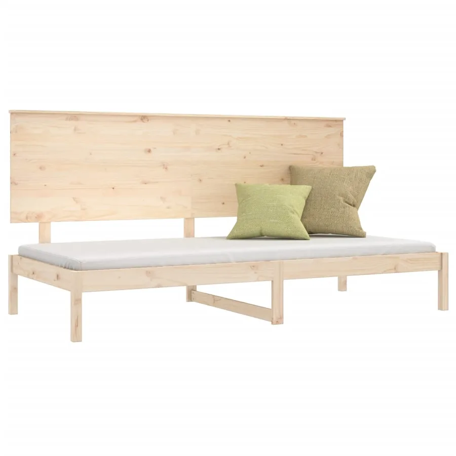 Lit de jour sans matelas 90x200 cm bois de pin massif - 3