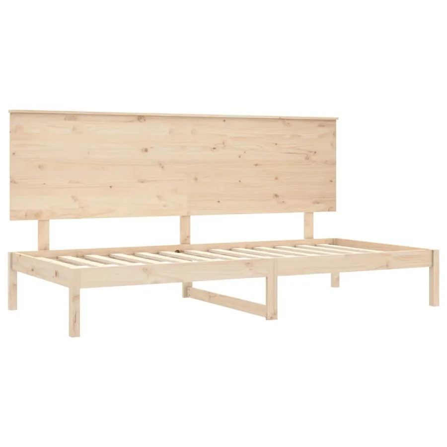 Lit de jour sans matelas 90x200 cm bois de pin massif - 4