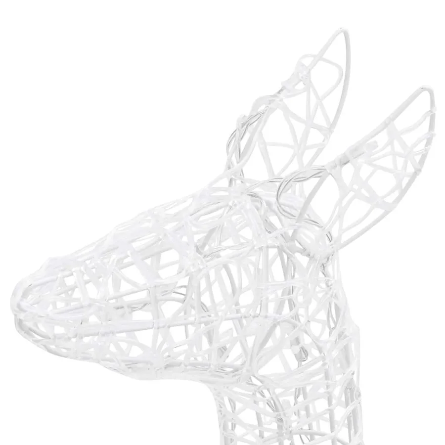 Famille de rennes de décoration Acrylique 160 LED blanc froid - 8