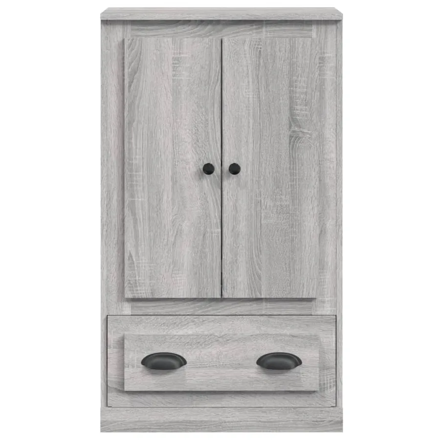 Buffet haut sonoma gris 60x35,5x103,5 cm bois d'ingénierie - 6