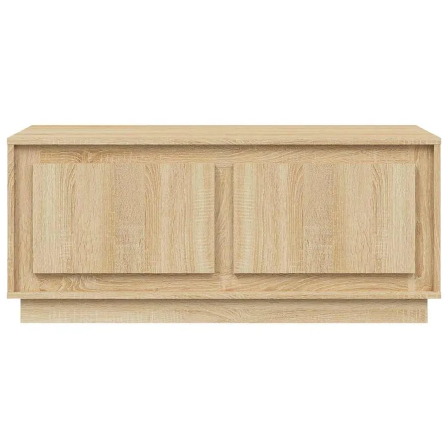 Table basse chêne sonoma 102x50x44 cm bois d'ingénierie - 6