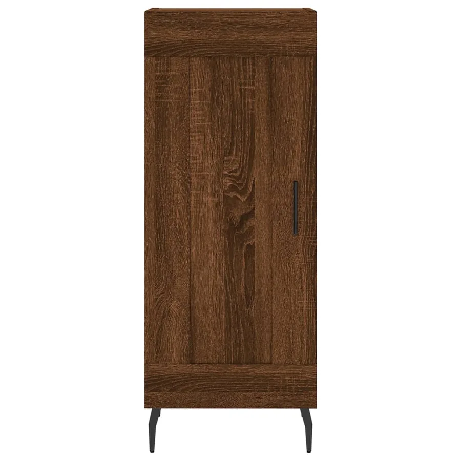 Buffet Chêne marron 34,5x34x90 cm Bois d'ingénierie - 5
