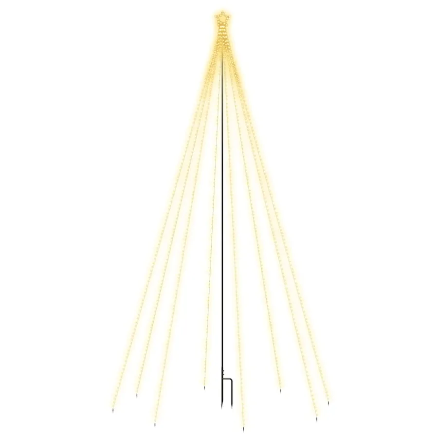 Lumières d'arbre de Noël Intérieur/Extérieur 400 LED 2,5 m - 2