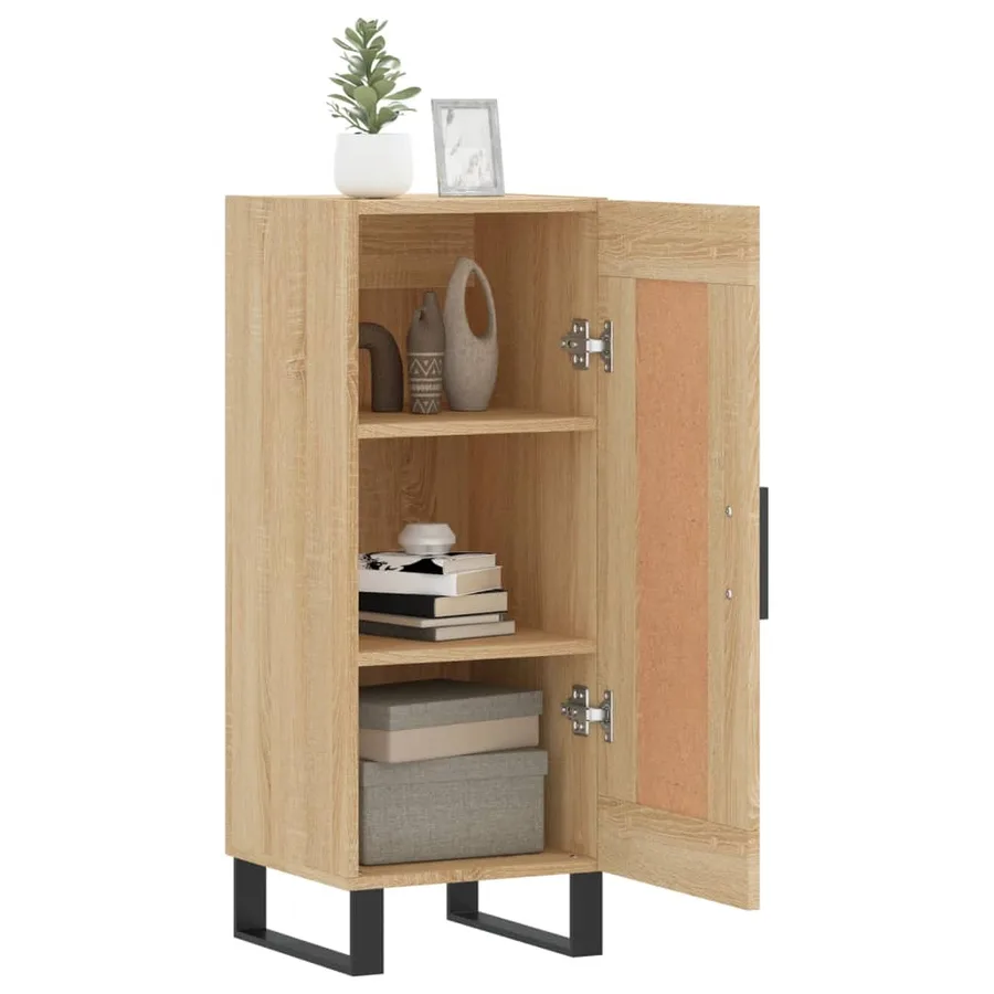 Buffet Chêne sonoma 34,5x34x90 cm Bois d'ingénierie - 4