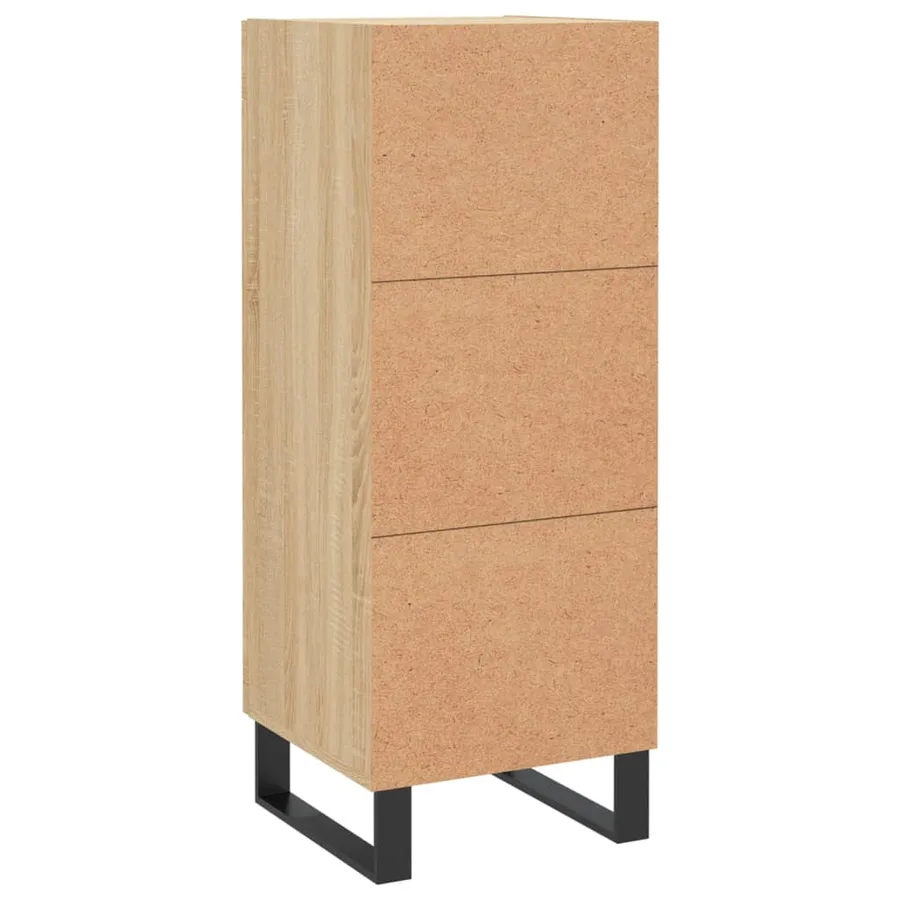 Buffet Chêne sonoma 34,5x34x90 cm Bois d'ingénierie - 8