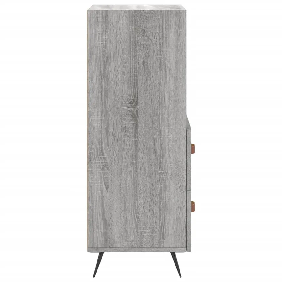 Buffet Sonoma gris 34,5x34x90 cm Bois d'ingénierie - 7