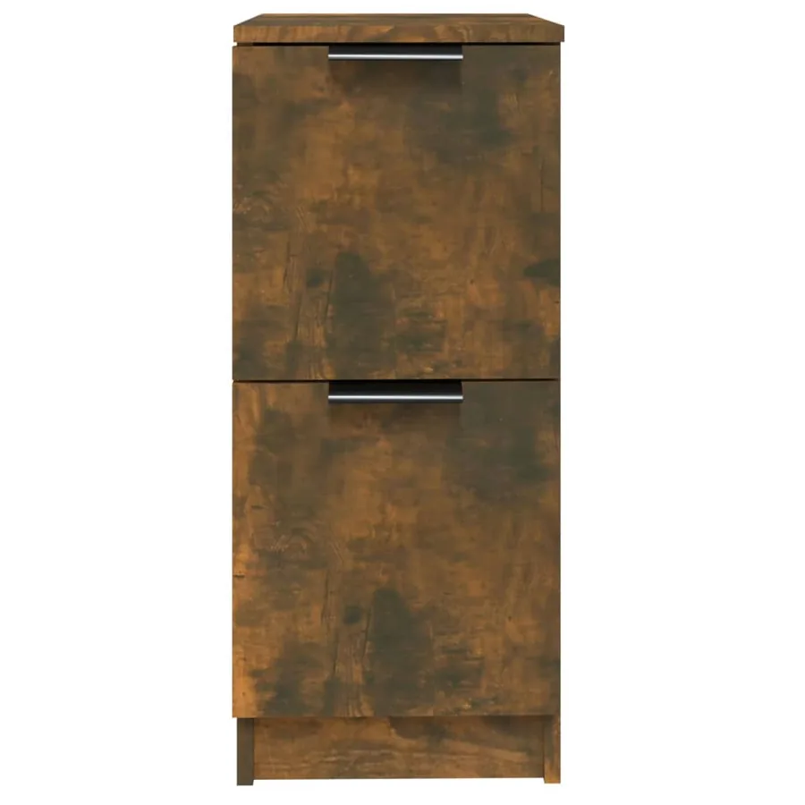 Buffet Chêne fumé 30x30x70 cm Bois d'ingénierie - 4