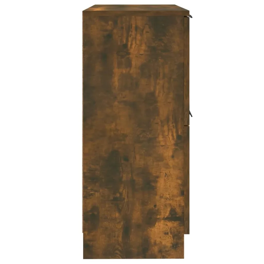Buffet Chêne fumé 30x30x70 cm Bois d'ingénierie - 6