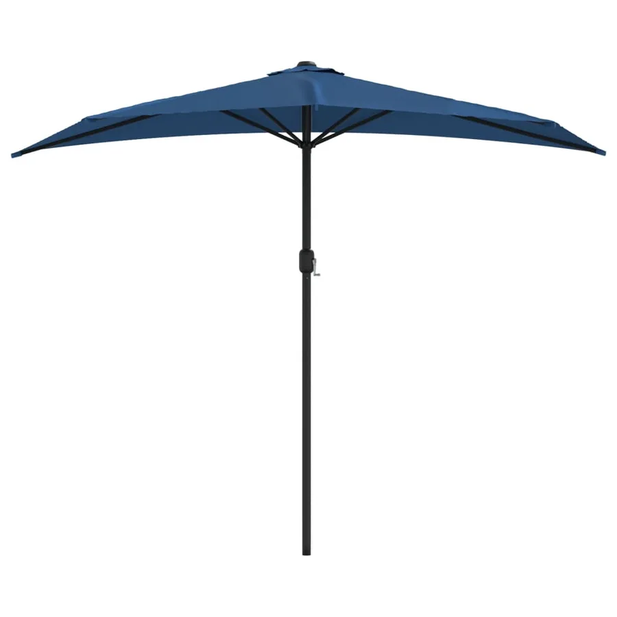 Parasol de balcon avec mât en aluminium Bleu 270x144x222cm Demi - 3
