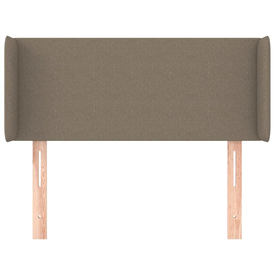 Tête de lit avec oreilles Taupe 103x16x78/88 cm Tissu - 3