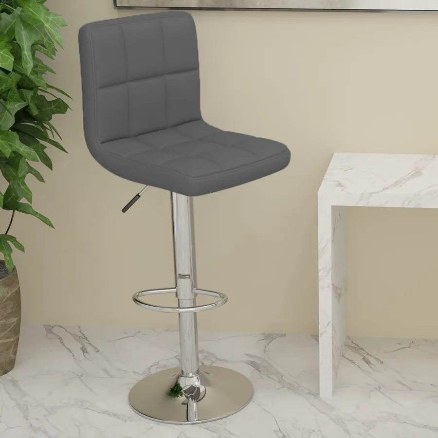 Tabouret de bar Gris Similicuir