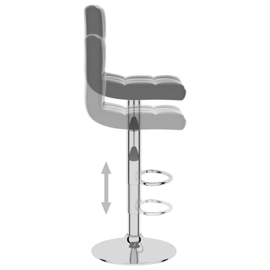 Tabouret de bar Gris Similicuir - 6