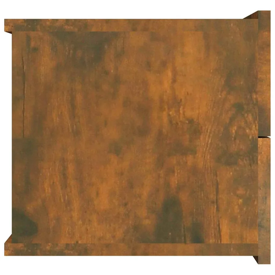 Table de chevet Chêne fumé 40x30x30 cm Bois d'ingénierie - 4